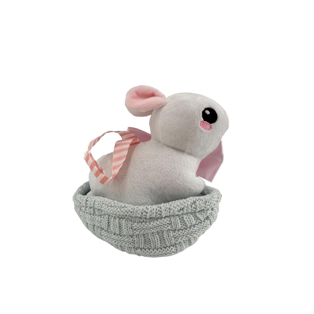 Manhattan Toy‎ Baby Bunny Plush Rattle & Soft Knit Activity 2017 Musical Crib